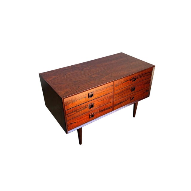 Brown Mid-Century Modern Danish Rosewood Console Cabinet by Brouer For Sale - Image 8 of 13