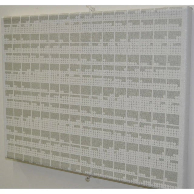 1974 Charles Hersey Vintage Op Art Gray Painting For Sale In San Francisco - Image 6 of 7