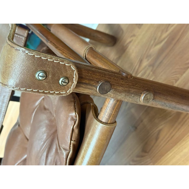 Brown Nice Clean Pair of 1970’s Attributed to Arne Norell Sirocco Chairs in Brown Leather & Rosewood For Sale - Image 8 of 18