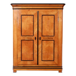 Biedermeier Hall Cabinet in Walnut, 1830 For Sale