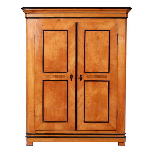 Biedermeier Hall Cabinet in Walnut, 1830 For Sale