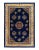 1970s Vintage Navy Blue Chinese Peking Rug For Sale - Image 4 of 4
