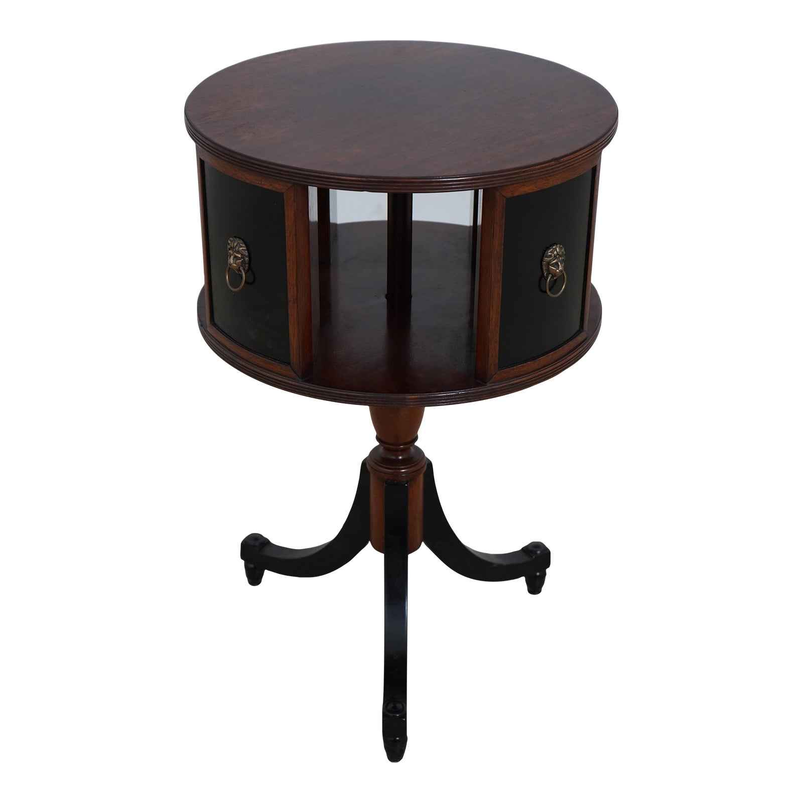 Regency Style Round Revolving Bookcase Lamp Table Chairish