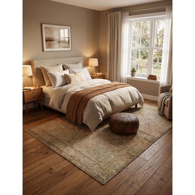 Vintage Moroccan Rug – Handmade Faded Berber Wool Rug This elegant vintage Moroccan rug features a beautifully faded...