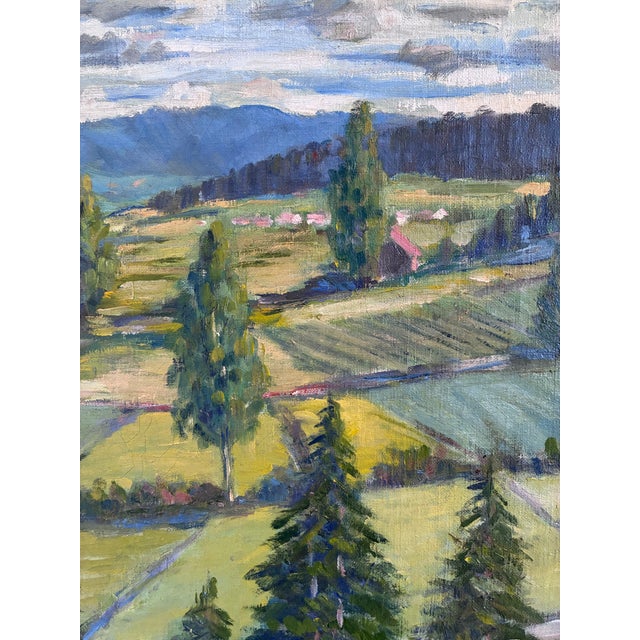 Vintage Original Landscape Oil Painting, Countryside Art For Sale - Image 11 of 18
