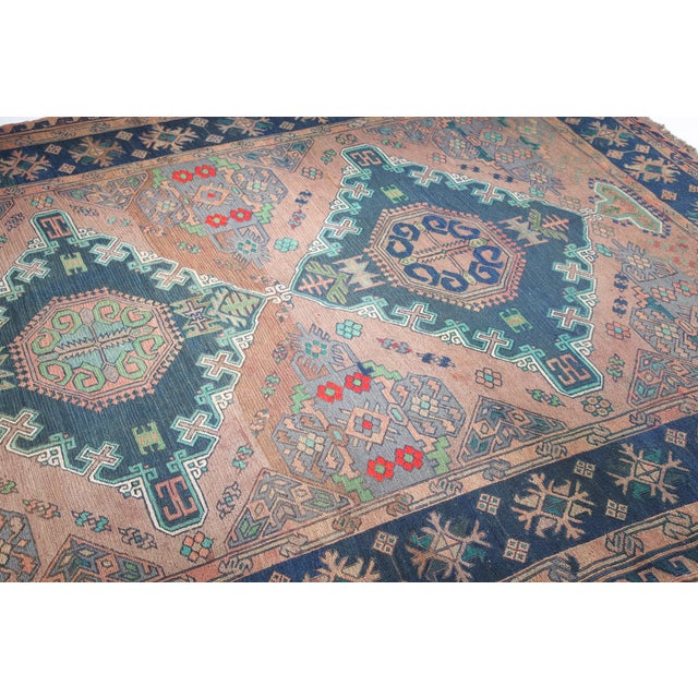 Hand Woven Embroidery Vintage Floor Kilim -11' 6'' X 6' For Sale - Image 11 of 14