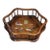Huali Rosewood Foliate Tray Inlaid With Mother-of-Pearl For Sale