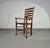 Wood Rustic Oak Farmhouse Ladderback Dining Chairs with Rush Seats, 1960s, Set of 4 For Sale - Image 7 of 18