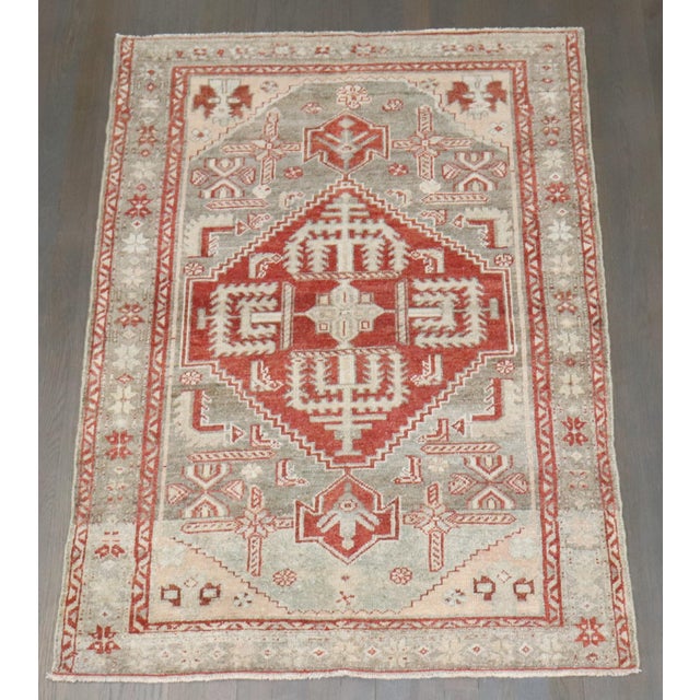 An early 20th century Persian Malayer Scatter size Rug
