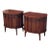 Mid 20th Century Kent-Coffey Perspecta Walnut Nightstands With Sculpted Arched Fronts, Attributed For Sale