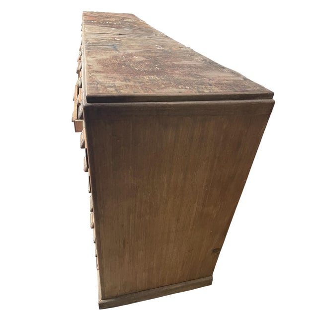 Filing Cabinet in Hardwood & Beach, 1960s For Sale - Image 4 of 7
