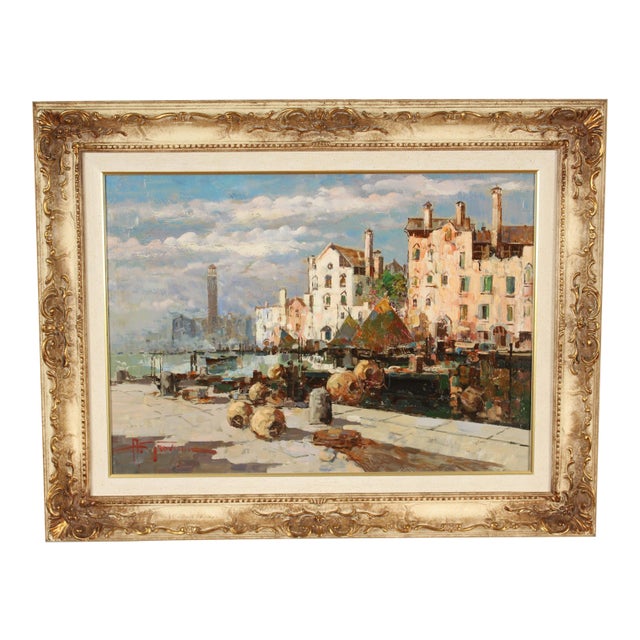 Painting by Italian Artist Antonio Gravin For Sale