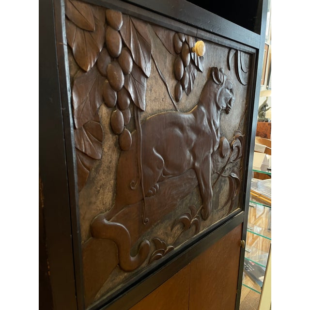 Black Blackened Wood Cabinet by Georges Henri Laurent, 1880s For Sale - Image 8 of 16