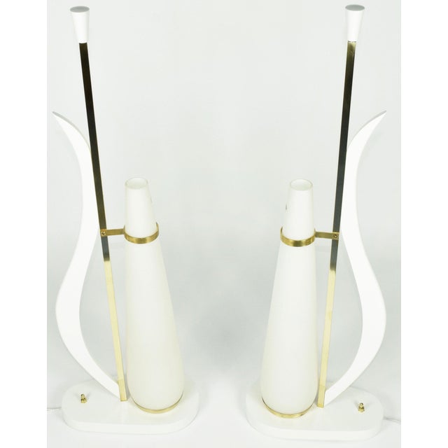 Mid-Century Modern 1970s Murano Glass Table Lamps - a Pair For Sale - Image 3 of 8