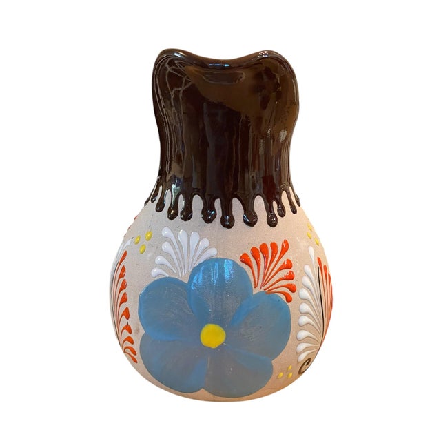 1980s Jarro De Barro • Terra Cotta Clay Pottery Art • Pitcher • Set of 4 Cups For Sale - Image 5 of 13