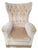 Vintage High-Backed Velvet Bergère Armchair, 1970s For Sale - Image 6 of 6