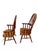 English 1970s Vintage Solid English Oak Windsor Arm Chairs- Set of 2 For Sale - Image 3 of 9