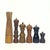 Neutral wooden shakers, group of 6. Beautiful set of assorted neutral multi-toned wooden seasoning grinders and shakers...