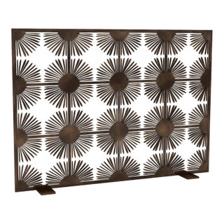 Tobacco Halo Fireplace Screen For Sale