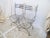 Modern Vintage French Polished Steel Dining Chairs - Set 6 For Sale - Image 3 of 5