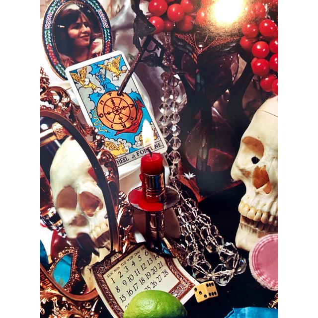 1980s Audrey Flack, Pop Art Color Photograph Dye Transfer Print Audrey Flack Tarot Card, Skull Photo, 1984 For Sale - Image 5 of 11