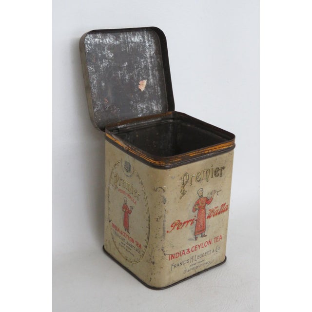 Premier Perri Walla Tea Tin Box India and Ceylon Francis H Leggett and Co 4892b For Sale - Image 12 of 14