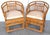 Pair of Brighton Pavilion Revival Bamboo, Rattan and Caned Armchairs, Circa 1970s Inspired by the celebrated Anglo-Chinese...