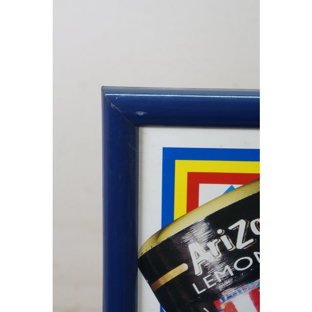 1990s 1998 Peter Max Arizona Iced Tea Liberty Bottle Poster Signed Rare Framed 38" For Sale - Image 5 of 12