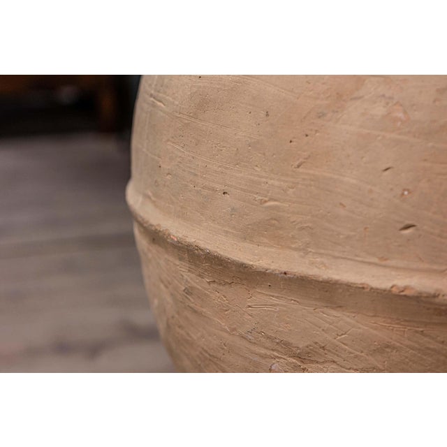 Ceramic Italian Early 19th Century Terracotta Olive Oil Jar from Naples, Twisted Handles For Sale - Image 7 of 8