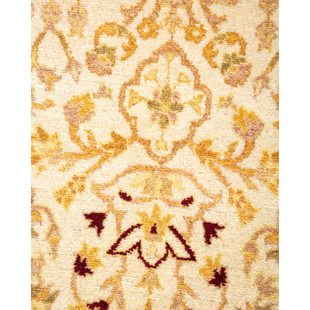 Traditional Mogul, One-of-a-Kind Hand-Knotted Area Rug - Ivory, 4' 6" x 7' 2" For Sale - Image 3 of 8
