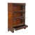 Brown Arts & Crafts Lundstrom Oak 3-Stack Barrister Bookcase With Drawer C1910 For Sale - Image 8 of 9