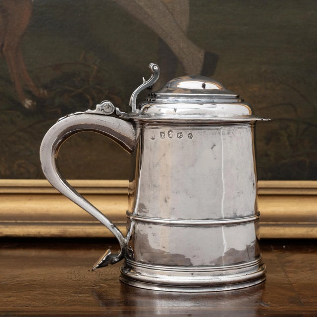 Queen Anne Provincial Britannia Silver Tankard, John Elston, Exeter, 1713 For Sale - Image 13 of 13