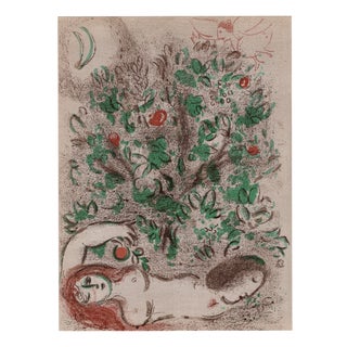 Marc Chagall, Paradis aka The Tree of Knowledge, Nude, 1960, Original Lithograph For Sale