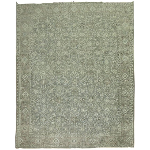 Antique Persian Tabriz - 9' x 12'8" For Sale - Image 9 of 18