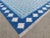 Textile Cotton Handmade Vegetable Dyed Blue and White Star Rug - 8x10 For Sale - Image 7 of 11