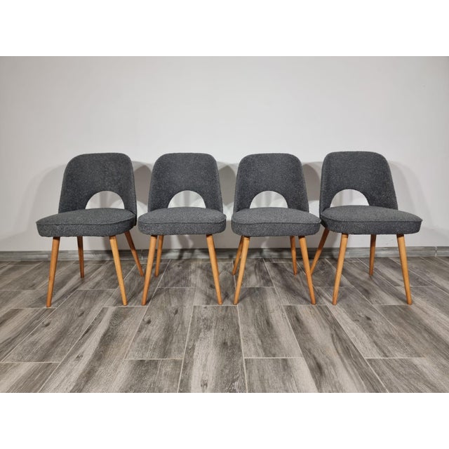 1950s Dining Chairs by Oswald Haerdtl for Ton, 1950s, Set of 4 For Sale - Image 5 of 14