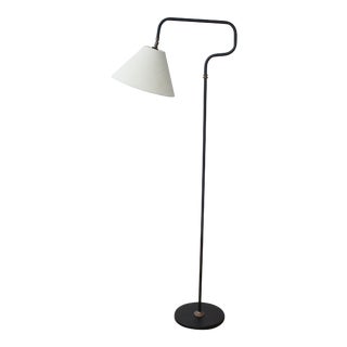 Vintage 1950s French Iron Floor Lamp For Sale