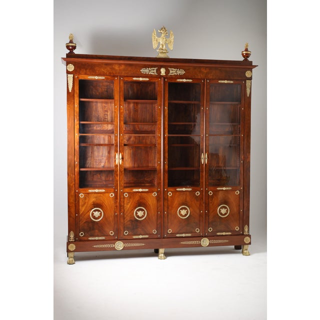 Empire Mahagony Bookcase, 1860 For Sale - Image 18 of 18