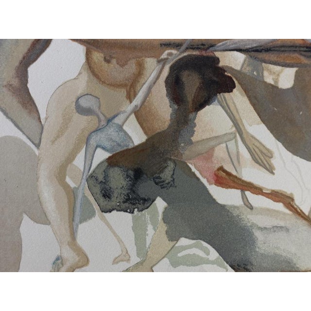 Salvador Dali, On the Edge of the Seventh Circle, Woodcut For Sale - Image 4 of 6