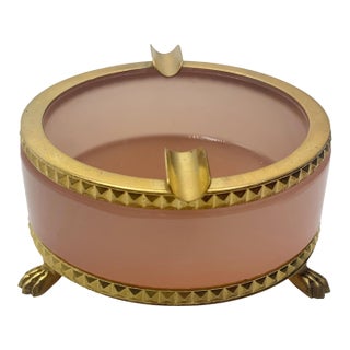 Pink Opaline Ashtray For Sale