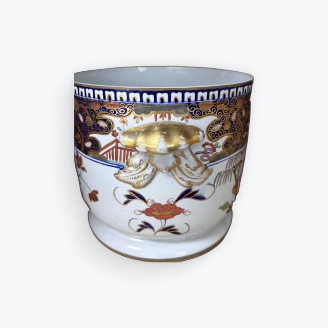 Japanese Late 19th Century Turner’s Patent Water Lily and Willow Pattern Ice Bucket For Sale - Image 3 of 12