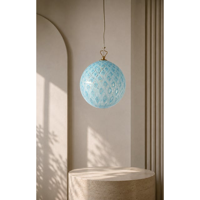Glass Macrame S25 Murano Ceiling Lamp from La Murrina, 1990s For Sale - Image 7 of 18