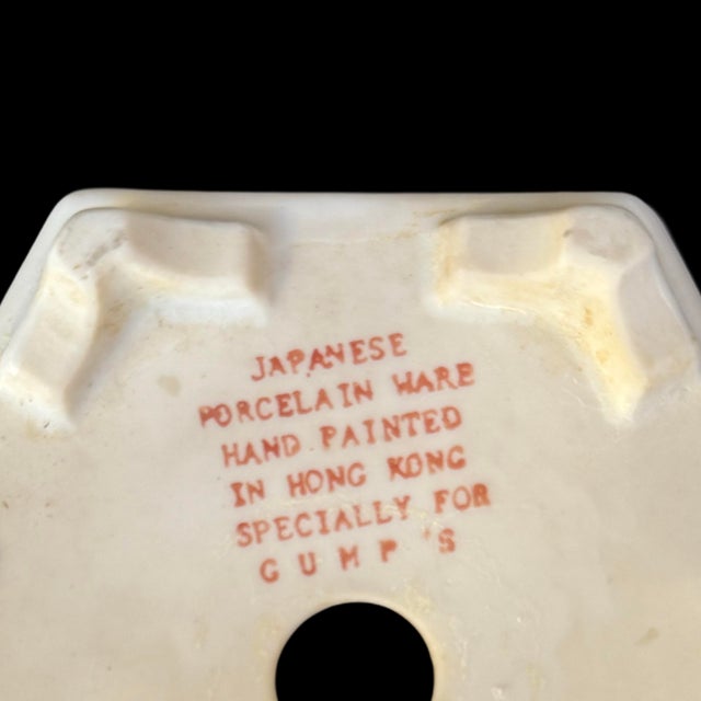 Ceramic Vintage Japanese Hong Kong Ceramic Hand Painted Imari Planter For Sale - Image 7 of 7
