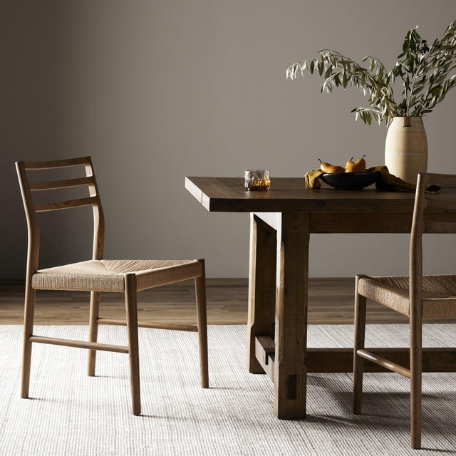 Four Hands Glenmore Woven Dining Chair - Natural Papercord, Smoked Oak For Sale In Austin - Image 6 of 11