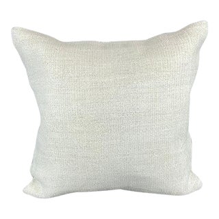 20 x 20 Hemp Pillow Turkish Cushion Natural Grayish White Pillow Cushion Cover For Sale