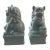 Pale Blue Chinoiserie Foo Dogs- A Pair For Sale