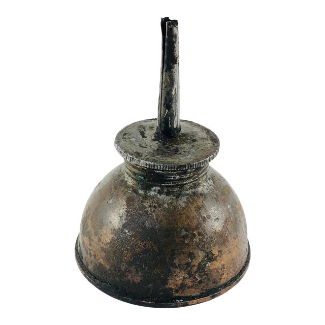 1930s Copper Oil Can For Sale