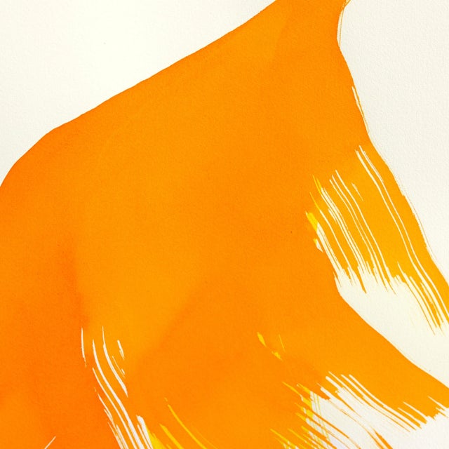 Contemporary The Marigold Dress 4 - Minimalist Figurative Ink Painting on Paper Original Artwork by Bettina Mauel For Sale - Image 3 of 5