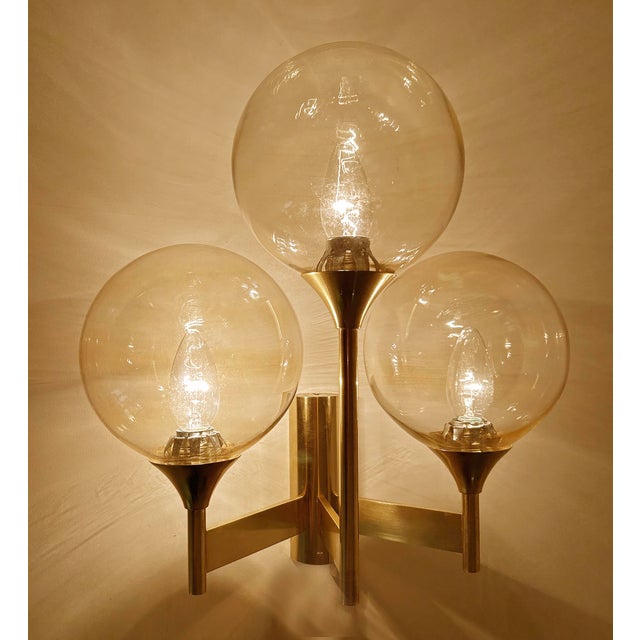 Large Vintage Glass Sconce from Sciolari For Sale - Image 11 of 18