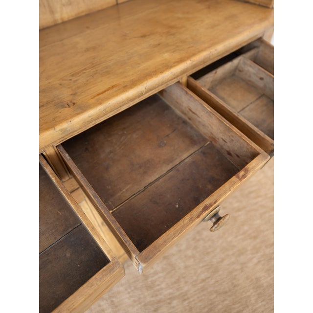 Antique English Pine Kitchen Dresser With Plate Rack - Circa 1860 For Sale - Image 12 of 16